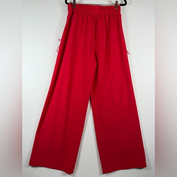 Women's Woven High-Rise Bow Track Pants - All In Motion - Red M - Picture 5 of 7